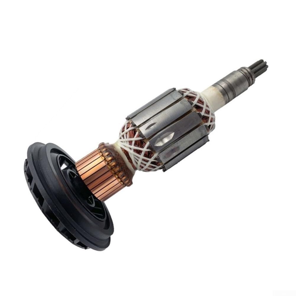 Recambios del ancla del para rotor de la armadura para el martillo de la demolición de para Bosch GBH11DE GSH11E, longitud 208m m, incluye anclaje del para rotor, cepillo de carbono, cojinete
