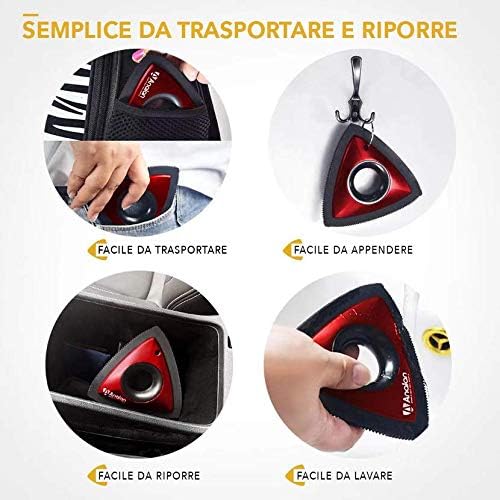 Miniatura 6 de Analan Mini removedor de pelo de mascotas para suministros de detalles de automóvil, removedor de pelo de perro triangular para detalles de