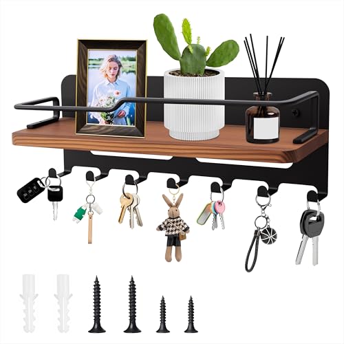 Qzakce Colgador Llaves Llavero de Madera