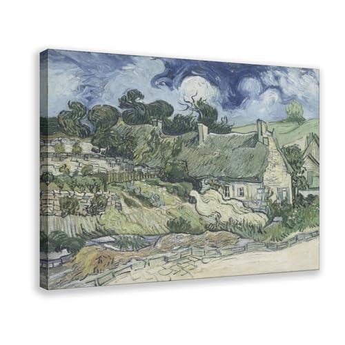 Toile Chaume à Cordeville Van Gogh 30x45cm pour mur vide bureau