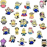 30 Pcs for Minions Croc Charms for Girls Kids Boys,Shoe Charms for Decoration Accessories Pins Bracelet Sandal Birthday Party Supplies