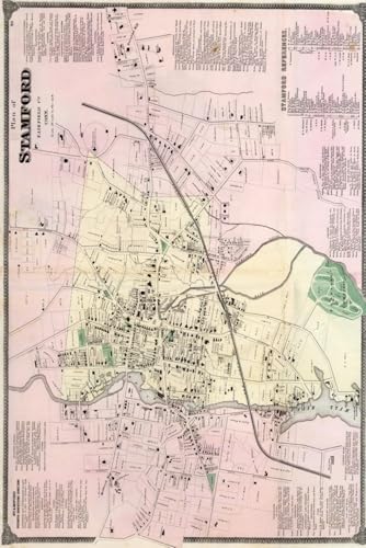 Stamford Map Journal: Vintage Map Notebook