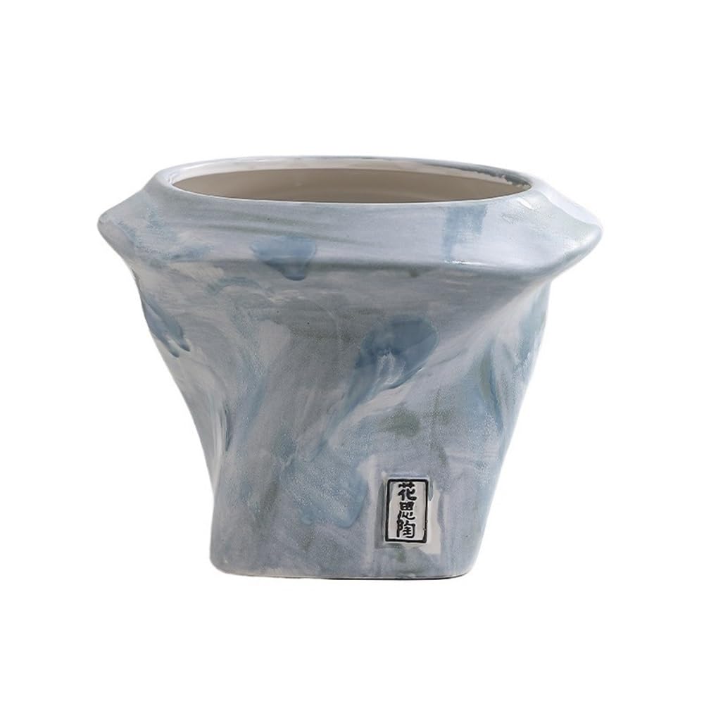 doniczki Ręcznie szczypta kreatywny kształt doniczka do salonu wewnętrzna zieleń orchidea ceramiczna doniczka doniczki ceramiczne