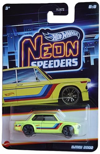 Hot Wheels BMW 2002 Neon Speeders Verde miniatura 1
