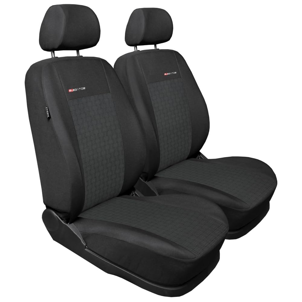 MOTOS Fundas universales para Asientos de Coche para Ford Focus Funda Asiento Coche Delantero con Sistema de Airbag Activo, Ajuste, Material de Tres Capas, Aspecto Elegante, Aplicación Versá