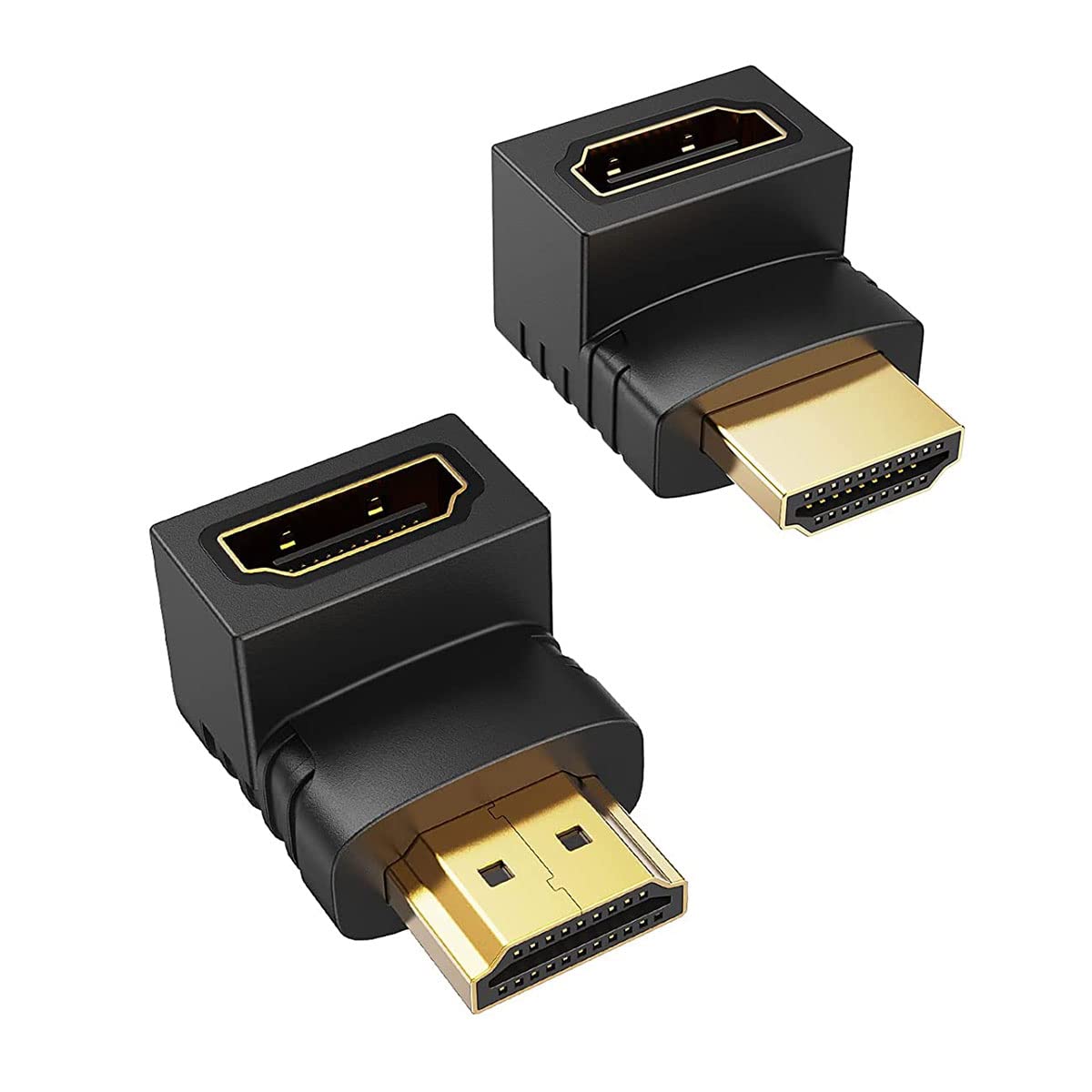 AGARO HDMI Adapter 90 Degree 4K Male to Female HDMI Connector 270 Degrees Extender Right Angle 2 Pack Combo L Type HDTV Converter (B0B7K1P716) Amazon Price History, Amazon Price Tracker
