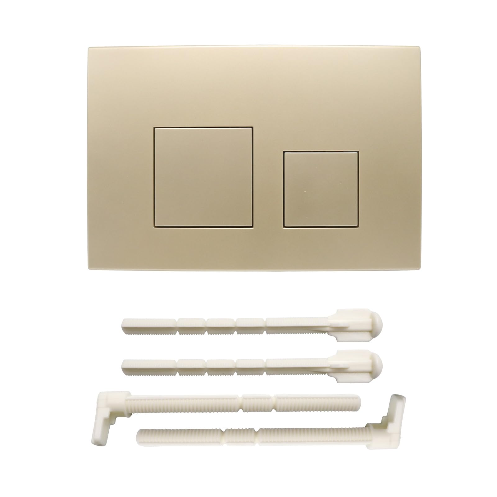 ACESOME Push Plate Toilet Cistern Replacement Parts, Flush Plate Fit for sigma01 sigma10 sigma20 sigma21 sigma30 sigma50, ABS Dual Flush Plate Compatible with geberit with Button (Gold)