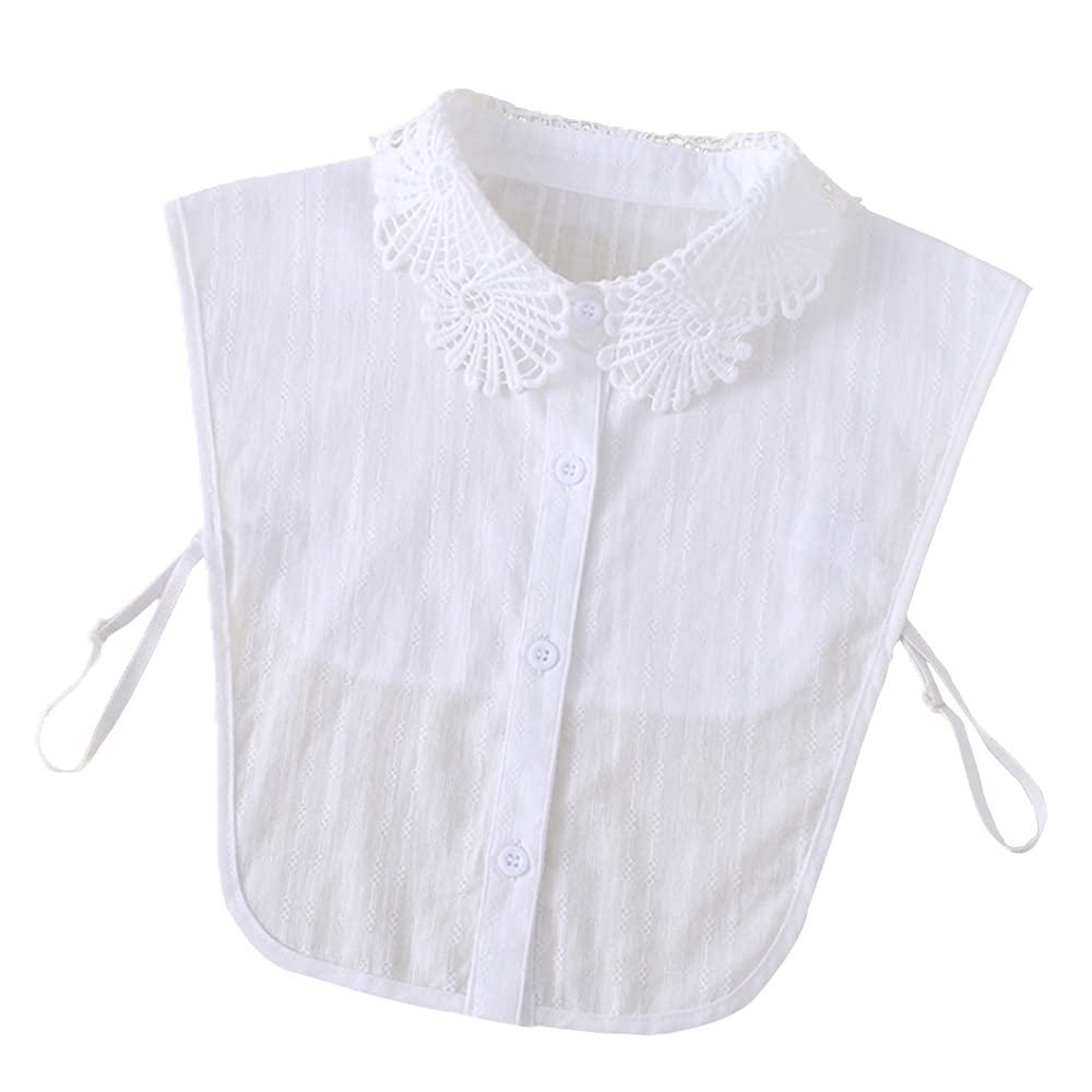 Elegtiskas Half Shirt Blouse Collar Detachable Fake Faux Dickey Collar