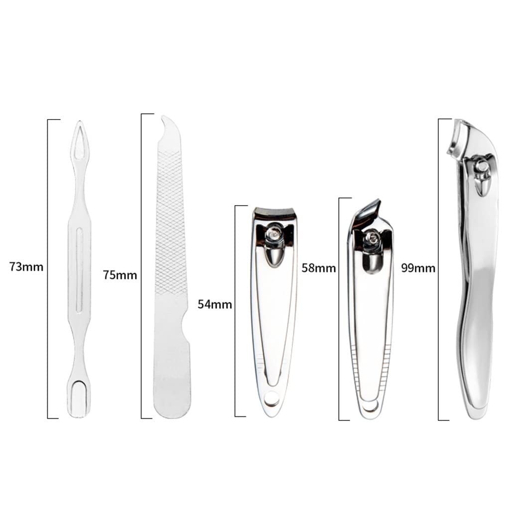 Zestaw do manicure, Zestaw do manicure, Zestaw do Zestaw 10 w 1 Pedicure Manicure Narzędzie Nail Art Zestaw do pielęgnacji skórek ze stali nierdzewnej Etui