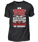 Camiseta de hombre de alta calidad, ideal para enfermería. Negro XL