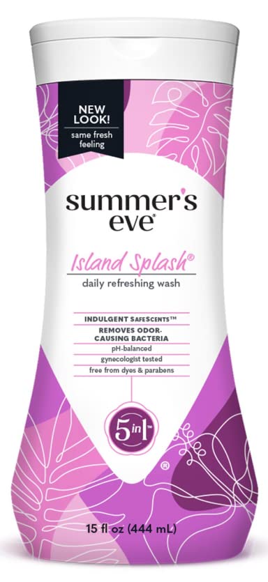 Pack of 2, Summer's Eve Island Splash Cleansing Wash For Sensitive Skin 15 Fl Oz.