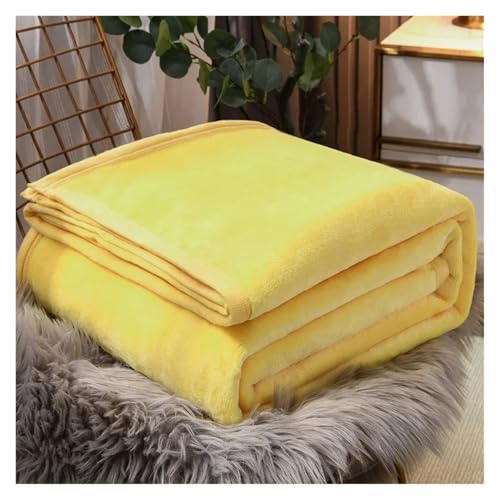 WENYOG Manta de Franela Manta de Microfibra de Lana de Franela, Manta Ligera de Color sólido de Felpa cálida súper Suave for sofá Cama sofá Viaje para sofás y dormitorios(5,1 Blanket 120x200cm)