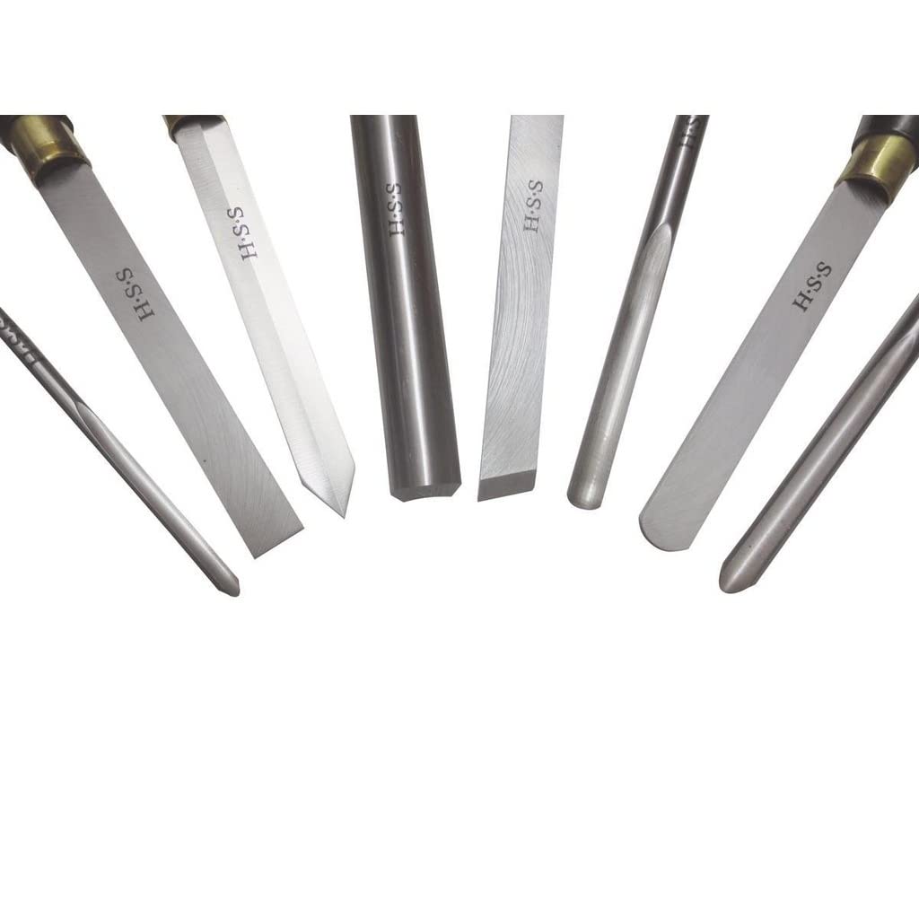Set 8 HSS professionale girevole legno coltello tornio sgorbia legno
