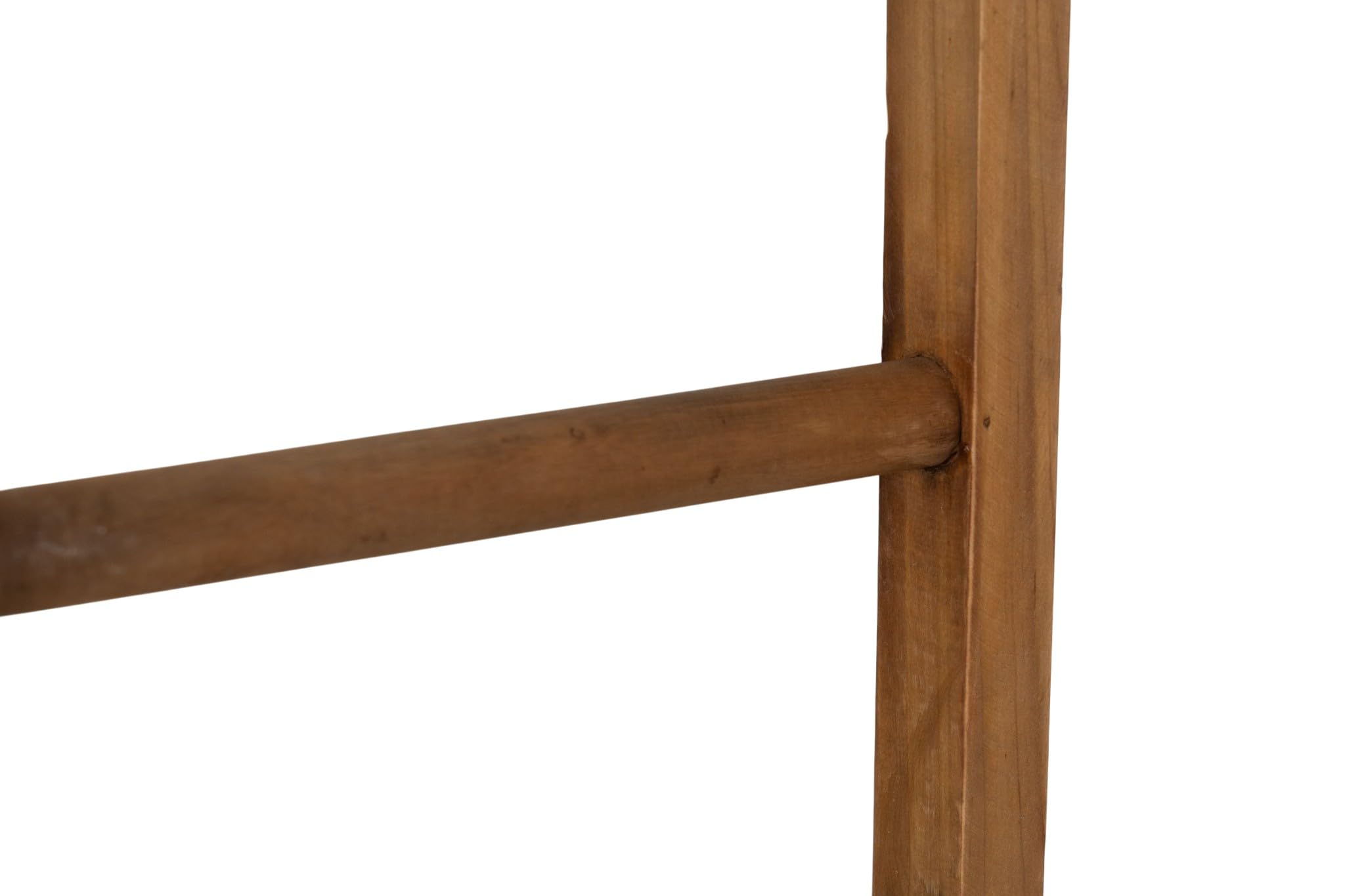 Biscottini Porta asciugamani in legno da terra 129x34,5x5 cm - Scala Appendi asciugamani da Parete - Scaletta Portasciugamani da Bagno Stile Moderno - Scala Decorativa Appendiabiti in legno massello