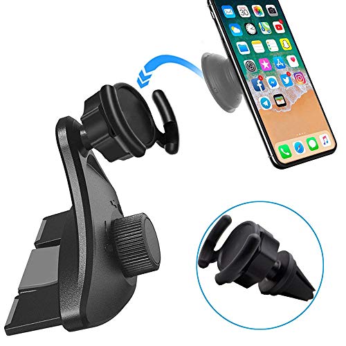 Car Phone Holder, CD Slot Player Car Mount Pop Clip, Air Vent Pop