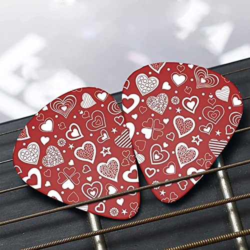 Guitar Picks For Acoustic Guitar，Guitar Picks For Guitar Players，Unique Guitar Gift For Bass, Electric Acoustic Guitars 12 Pack #TOP6
