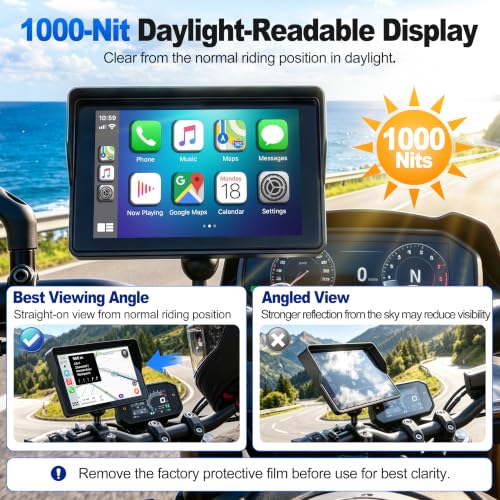 YZW 5-Inch IP69K Motorcycle GPS