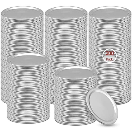 VIBRATITE 200 Count 70MM Mason Jar Canning Lids