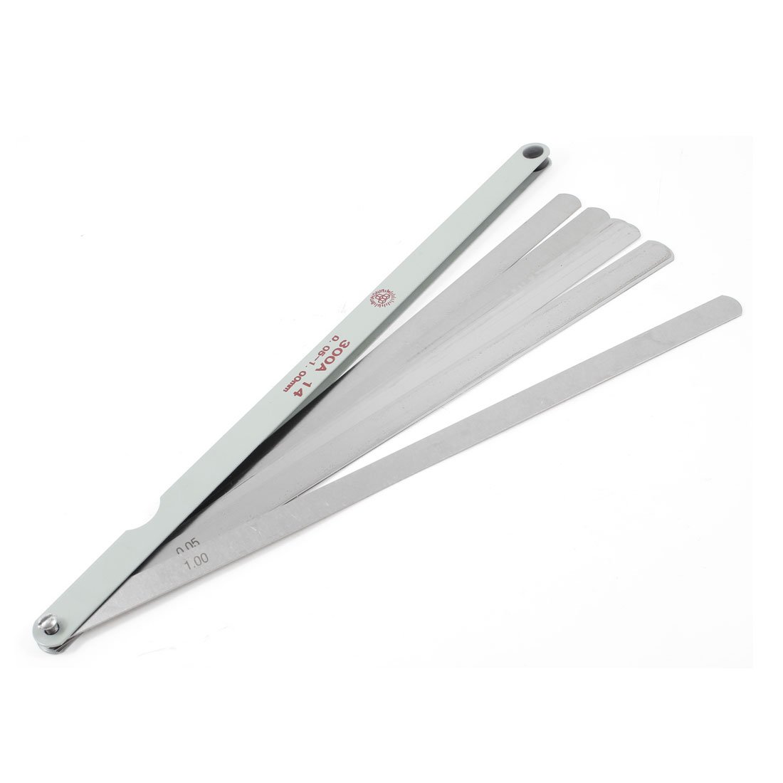 Aexit 14 in Reference Gauges 1 Silver Tone 0.05-1mm Gap Filler Feeler Gauge Feeler Gauges Measurement Tool
