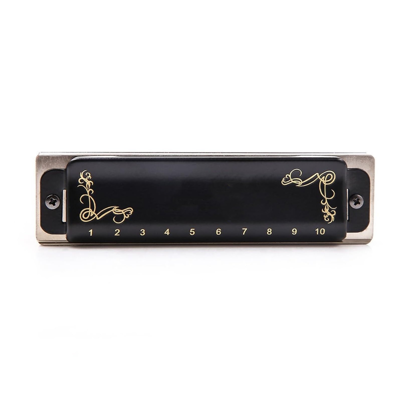 Mundharmonikas Mundharmonika Mit 10 Löchern, Professionelle Tonart des ABCDEFG-Musikinstruments (Color : A Key)