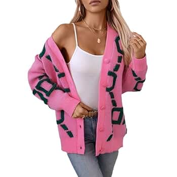 トップス ladylike knit cardigan LILLUSORY Women's Cardigan Sweaters Cable Knit Crochet