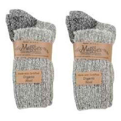 Maggie's Functional Organics Black Socks 10-13