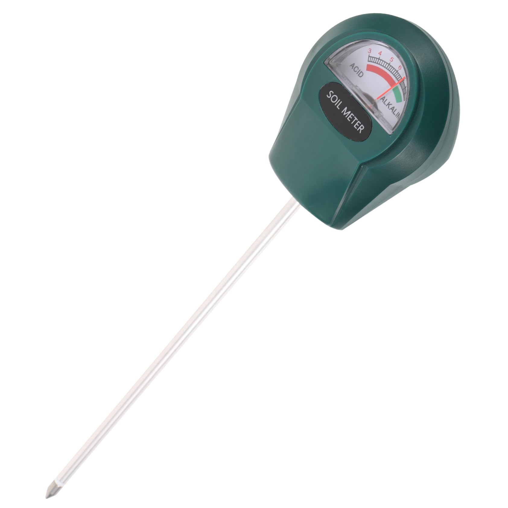 Happyyami 5 Piezas detector de suelo medidor de suelo medidor de humedad del suelo Probador de pH para cultivos Instrumento de detección de pH para agricultores probador de suelo Metal