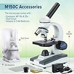 AmScope-M150C-I-40X-1000X-All-Metal-Optical-Glass-Lenses-Cordless-LED-Student-Biological-Compound-Microscope