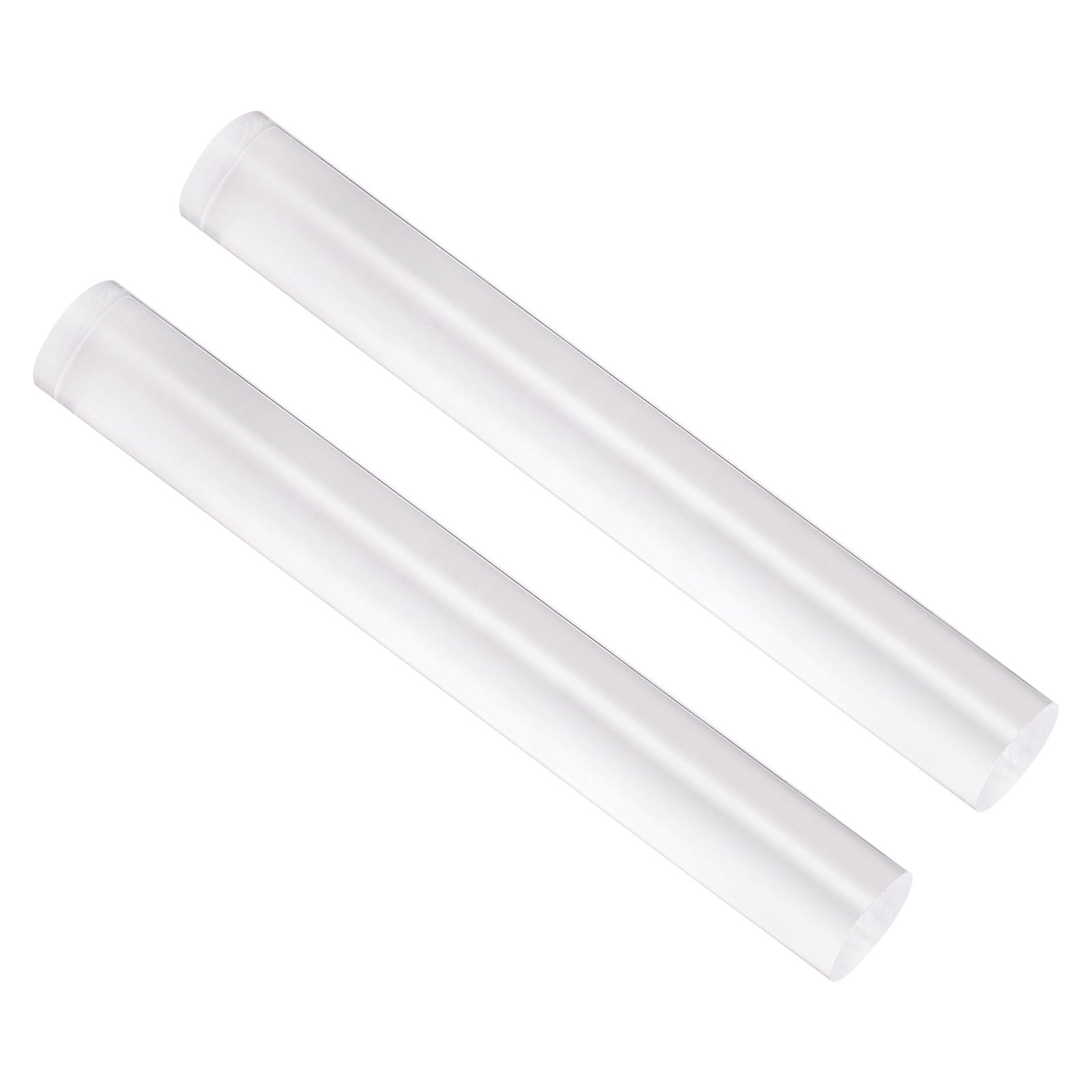 CoCud Acrylic Clay Roller, 8 Inch Length 1 Inch Dia., Acrylic Non-Stick Rolling Pin Roller Transparent
