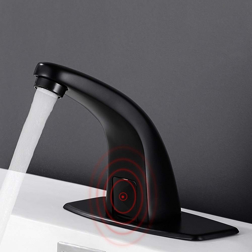 Rubinetti con sensore, Rubinetto Automatico per Acqua Calda e Fredda con sensore a infrarossi, Rubinetto per lavello Intelligente in Rame Senza Contatto con Scatola ，Copper Hot And Cold