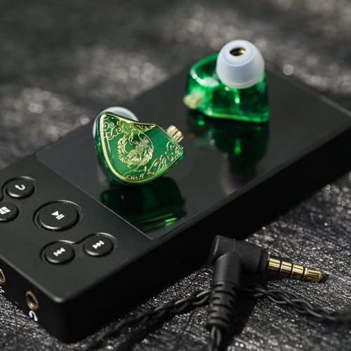 Linsoul TANGZU Wan’er S.G HiFi Dynamic Driver PET Diaphragm Écouteurs intra-auriculaires avec forme ergonomique, câble tressé OFC à 2 broches détachable pour DJ Stage musical (vert, avec micro) - Les Beatles, Paul McCartney, John Lennon, RIngo Starr, George Harrison Linsoul TANGZU Wan'er S.G HiFi Dynamic Driver PET Diaphragm Écouteurs intra-auriculaires avec forme ergonomique, câble tressé OFC à 2 broches détachable pour DJ Stage musical (vert, avec micro) – Image 6