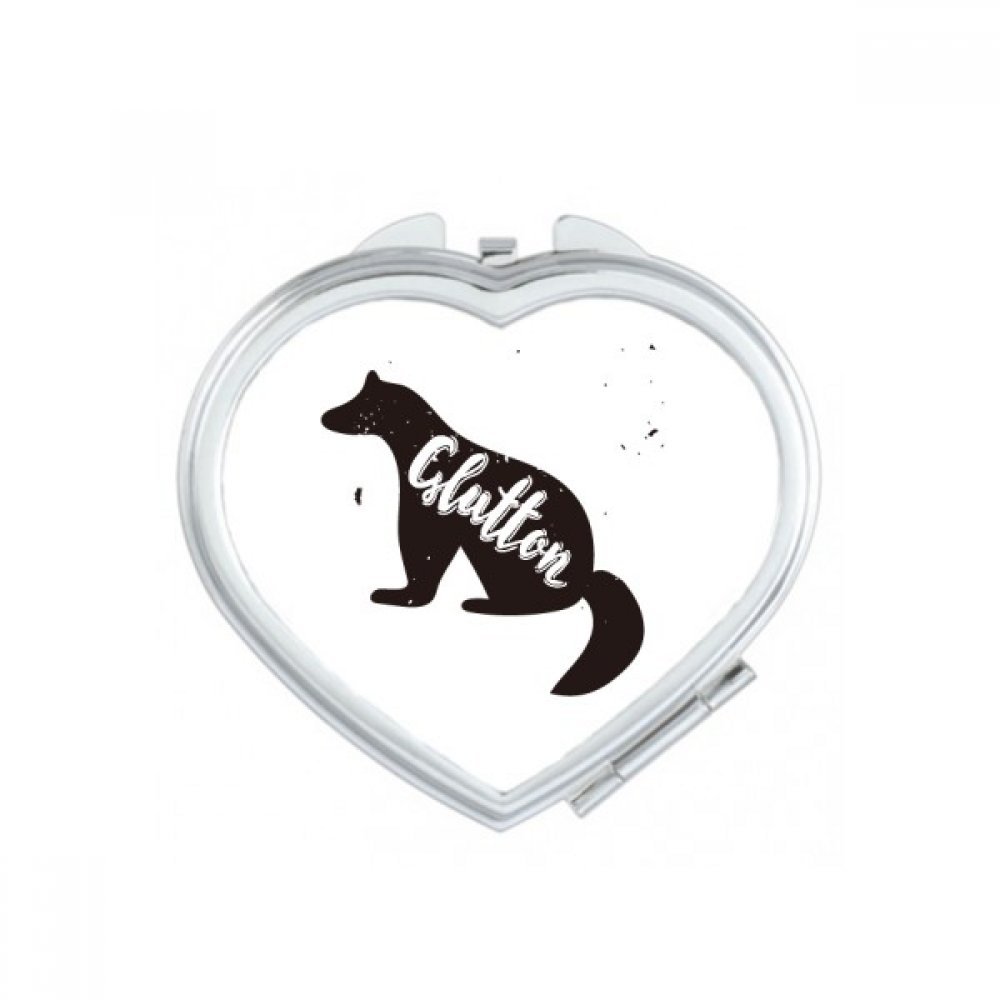 Petit cadeau miroir de poche mignon girafe noir et blanc pour anniversaire