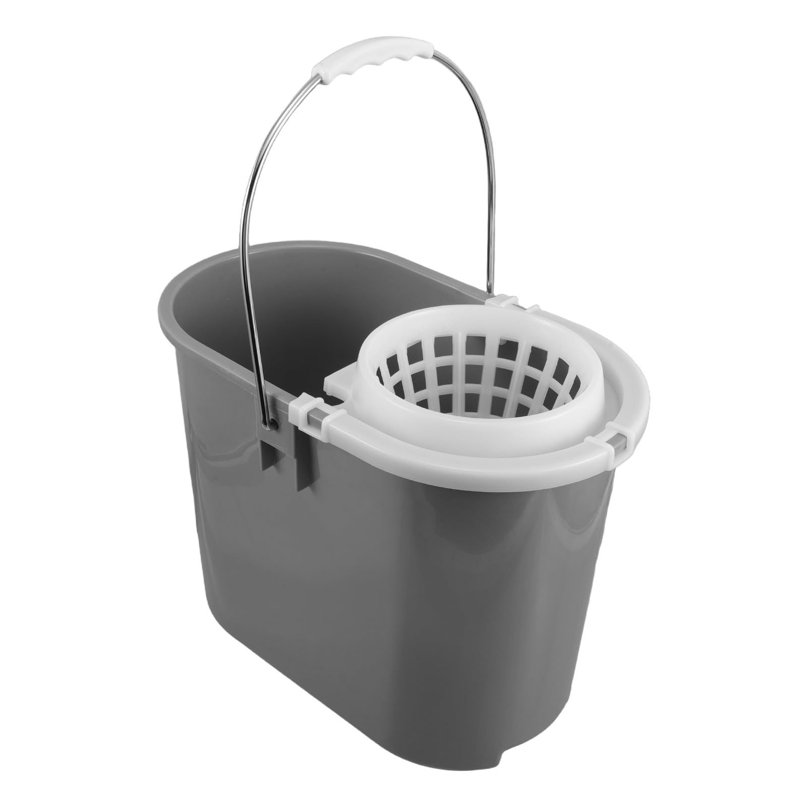 Cubo para Fregona Redonda de Plástico, Accesorio de Limpieza Comercial