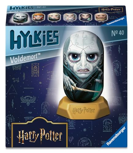 Ravensburger - Puzzle 3D Hylkies - Édition Harry Potter - Figurine n°40 Voldemort - Adultes et Enfants - 54 pièces numérotées à Assembler sans Colle - Support Inclus - Harry Potter - 12008025