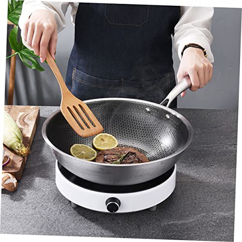 Wok de acero inoxidable 12 pulgadas con superficie antiadherente miniatura 5