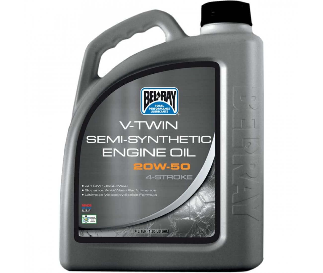 Compatibile Con / Sostituzione Per Olio Semi-Sintetico V-Twin 4 Tempi 4 Litri 20W50 Bel RAY-96910-BT4