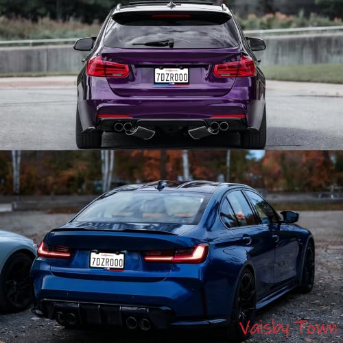 Image of License Plate Frames Cover Compatible with BMW Exterior Accessories | Tricolour(Blue purple red Gradient) Aluminum Frame, Front and Rear 2 pcs Pack