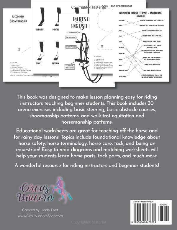 The Riding Lesson Plan for Beginner Students: Teaching Resource for Riding Instructors and Equestrian Coaches Including Arena Exercises and Horse Worksheets (Equestrian Workbooks) - Image 2