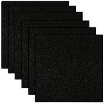 JINGYOU 6 Pieces Cat Litter Box Replacement Filter Carbon,Replacement Cat Litter Boxes Filters,Cat Litter Odor Carbon Filters,Replacement Carbon Filter for Litter Tray,Litter Box Carbon Filter Element