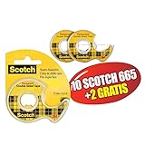 3M - Scotch 151073 doppelseitiges Klebeband und Schnecken, 12 x 6,3 m