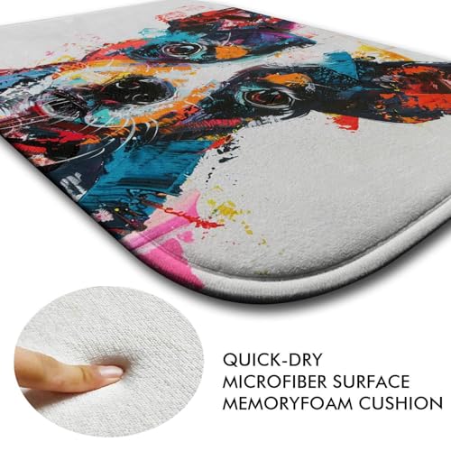 Tapis de bain en mousse à mémoire de forme chien moderne VCSFR L - 5