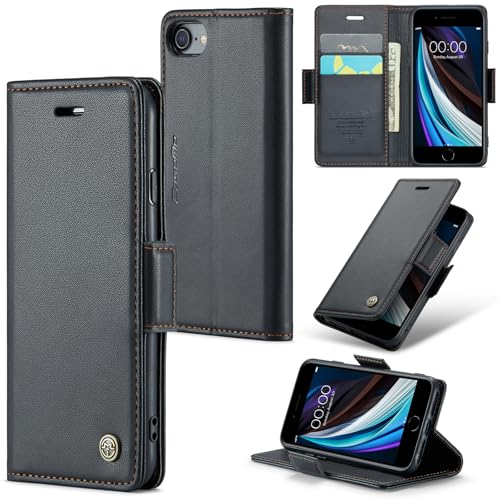 Blocco RFID & Slot Per Carte: Questa Cover per iPhone SE (1.Gen 2016)/iPhone 5/5S include tre slot per carte e un portafoglio per riporre carte di credito, contanti, ecc. Utilizza anche la tecnologia di blocco RFID per proteggere i dati della carta dai furti.