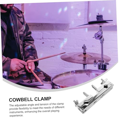 Abrazadera clip para platillo de batería y percusión. Construcción para soporte confiable durante presentaciones. Adecuada para varios platillos miniatura 3