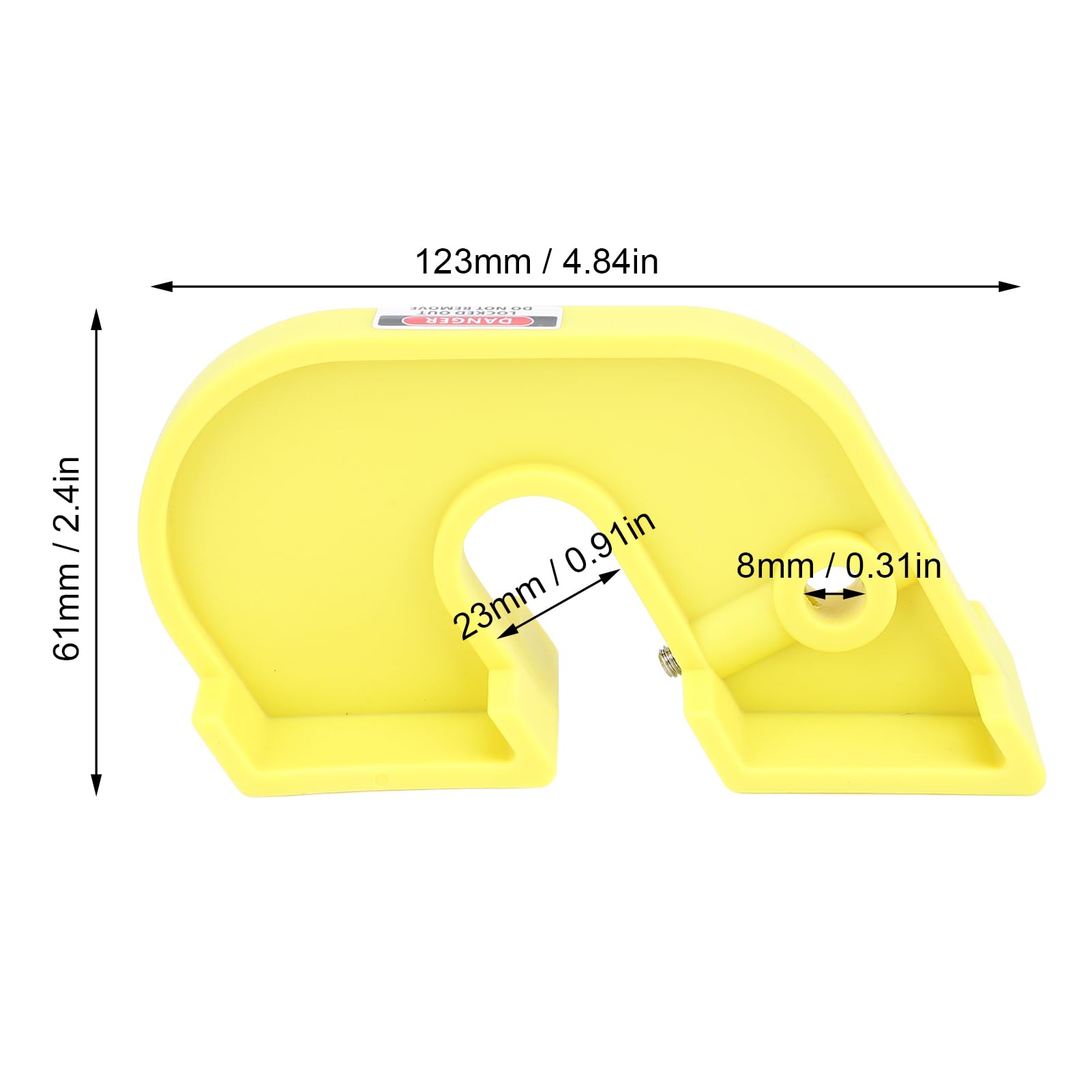Circuit Breaker Lockout Kit Device Combination Kit Nylon PA Insulated Industrial Air Switch Lock with Hanging Tag