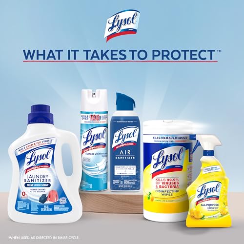 Lysol Laundry Sanitizer Liquid, Detergent Additive, Crisp Linen, 41oz - image 7