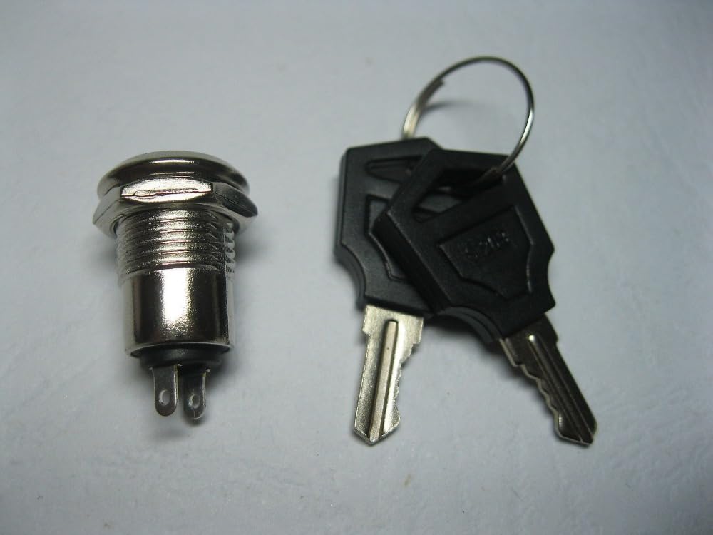 Key Switch ON/OFF Lock Switch KS8 24x11.3mm Plastic Handle 2 pcs per lot