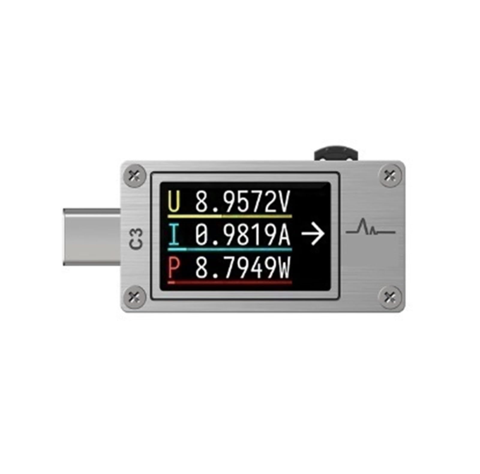 Amperomierz USB, USB 3.1 miernik mocy multimetr cyfrowy tester prądu detektor napięcia tłumacz Lua zintegrowany DC 26V 6A(CT-3)