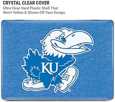 Skinit Case + Skin Compatible with MacBook Air 13in (2020) - Officially Licensed Kansas Jayhawks Mascot Outline Design