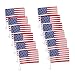 TSY TOOL 12 Pack US American Patriotic Decoration Car Window Clip USA Flag 17" x 12" Clip onto Car Window - Pack of 12