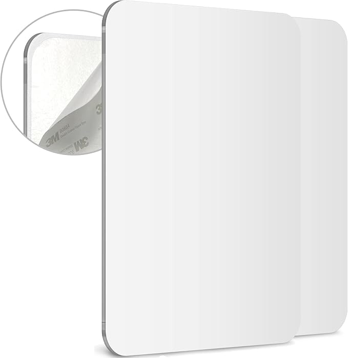 Mavoro Shaving Mirror for Shower 3M Adhesive Shower Mirror. 7x9in